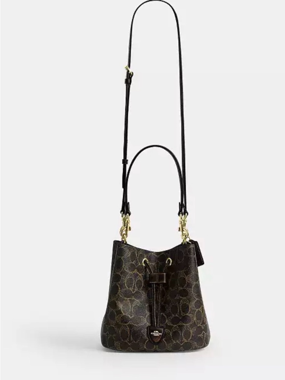 Coach Rowan Bucket Bag Signature Drawstring Bucket Crossbody NWOT - Picture 13 of 14